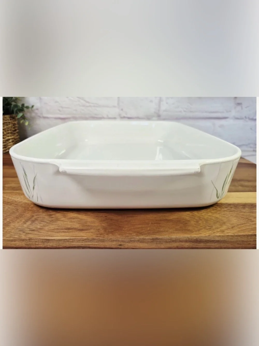 Corningware vintage shadow iris lasagna Baking roast Dish with Handles rare